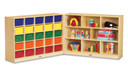 25 Cubbie-Tray Mobile Fold-n-Lock - with Clear Trays (Thumbnail)
