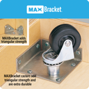 Adjustable Mobile Straight-Shelf with Lip (Thumbnail)