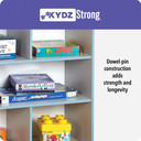 Rainbow Accents 5 Section Coat Locker with Step (Thumbnail)