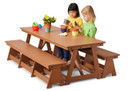 Large Outdoor Table with Bench - Models (Thumbnail)