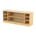 Wooden Combo Bin Toy Storage Bookshelf (Thumbnail)