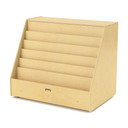 Wooden Six Shelf Book Display Bookshelf Stand (Thumbnail)