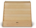 Wooden Six Shelf Book Display Bookshelf Stand (Thumbnail)
