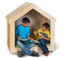 Kids Classroom Wooden Reading Nook With Sound Dampening Panels (Thumbnail)