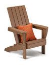 EverPlay® Kids HDPE Plastic Brown Adirondack Outdoor Patio Chair (Thumbnail)