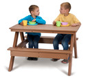 EverPlay® Kids HDPE Plastic Outdoor Patio Picnic Bench Table (Thumbnail)