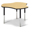 Collaborative Hub Table - 44" X 47" - Maple/Black (Thumbnail)