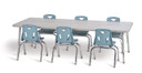 Rectangle Activity Table - 30" X 72" - Driftwood Gray (Thumbnail)