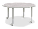 Octagon Activity Table - 48" X 48" - Driftwood Gray (Thumbnail)