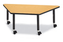 Trapezoid Activity Tables - 30" X 60" - Oak (Thumbnail)