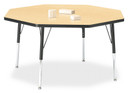 Octagon Activity Table - 48" X 48" - Maple (Thumbnail)
