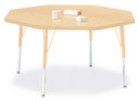 Octagon Activity Table - 48" X 48" - Maple (Thumbnail)