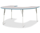 Horseshoe Activity Table - 60" X 66" - Driftwood Gray (Thumbnail)