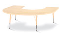 Horseshoe Activity Table - 66" X 60" - Maple (Thumbnail)