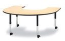 Horseshoe Activity Table - 66" X 60" - Maple (Thumbnail)