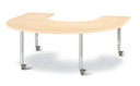 Horseshoe Activity Table - 66" X 60" - Maple (Thumbnail)