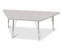 Trapezoid Activity Tables - 30" X 60" - Driftwood Gray (Thumbnail)