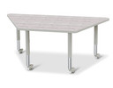 Trapezoid Activity Tables - 30" X 60" - Driftwood Gray (Thumbnail)