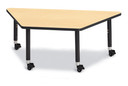Trapezoid Activity Tables - 30" X 60" - Maple (Thumbnail)
