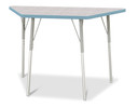 Trapezoid Activity Table - 24" X 48" - Driftwood Gray (Thumbnail)