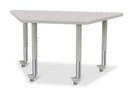 Trapezoid Activity Table - 24" X 48" - Driftwood Gray (Thumbnail)