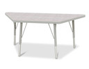 Trapezoid Activity Table - 24" X 48" - Driftwood Gray (Thumbnail)