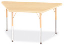 Trapezoid Activity Tables - 24" X 48" - Maple (Thumbnail)