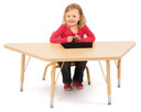 Trapezoid Activity Tables - 24" X 48" - Maple (Thumbnail)