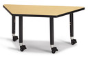Trapezoid Activity Tables - 24" X 48" - Maple (Thumbnail)