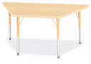 Trapezoid Activity Tables - 24" X 48" - Maple (Thumbnail)