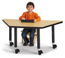 Trapezoid Activity Tables - 24" X 48" - Maple (Thumbnail)
