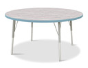 Round Activity Table - 48" Diameter - Driftwood Gray (Thumbnail)