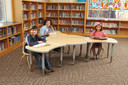 Collaborative Hub Table - 44" X 47" - Gray/Gray (Thumbnail)