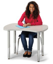 Collaborative Bowtie Table - 24" X 35" - Gray/Gray (Thumbnail)