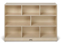 White Wooden Daycare Classroom Toy Storage Bookshelf (Thumbnail)