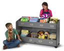 8 Section Mobile Gray Book Cart Organizer (Thumbnail)