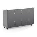 8 Section Mobile Gray Book Cart Organizer (Thumbnail)