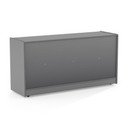 Kids Mobile Wooden Gray Toy Storage Bookshelf (Thumbnail)