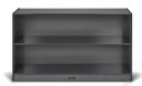 Wooden Gray Adjustable 2 Shelf Toy Storage Bookshelf (Thumbnail)