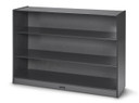 3 Shelf Wooden Gray Classroom Toy Storage Bookshelf (Thumbnail)