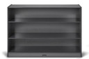 3 Shelf Wooden Gray Classroom Toy Storage Bookshelf (Thumbnail)