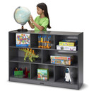 Gray Wooden Daycare Classroom Toy Storage Bookshelf (Thumbnail)