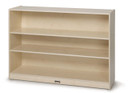 3 Shelf Wooden White Classroom Toy Storage Bookshelf (Thumbnail)