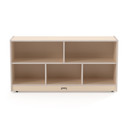 Kids Mobile Wooden White Toy Storage Bookshelf (Thumbnail)