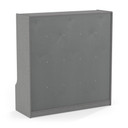 5 Section Wooden Gray Coat Locker Cubby With Bench (Thumbnail)