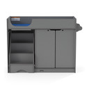 Gray Wooden Diaper Changing Table With Stairs (Thumbnail)