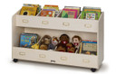 8 Section Mobile White Book Cart Organizer (Thumbnail)