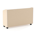 8 Section Mobile White Book Cart Organizer (Thumbnail)