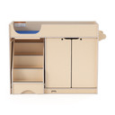 White Wooden Diaper Changing Table With Stairs (Thumbnail)
