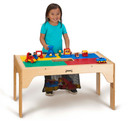 Kids DUPLO® Compatible Wood Rectangle Storage Table (Thumbnail)